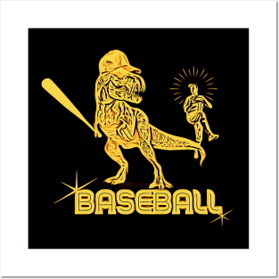 gold baseball Posters and Art